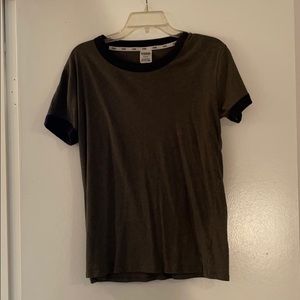 Size M pink Victoria secret dark green blouse